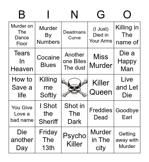 Dying to play Bingo Card