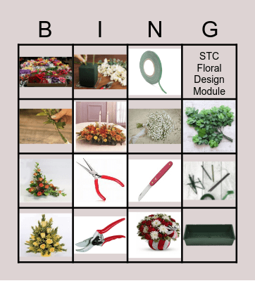 Flower Bingo Card
