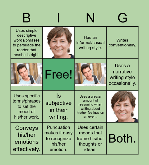 Nothing But the Truth. Bingo Card