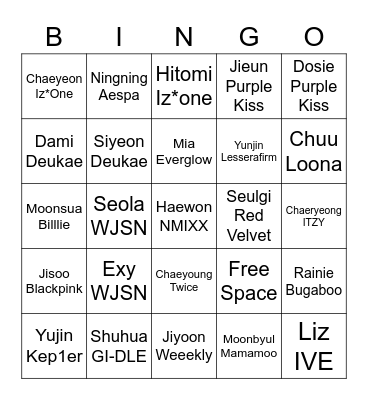 Bias Bingo Card