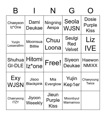 Bias Bingo Card