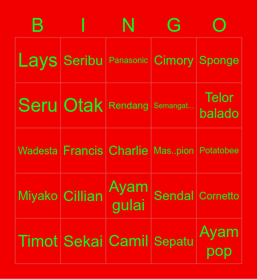 Surya 🚬 Bingo Card