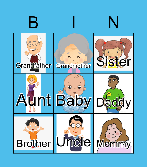 FAMILY Bingo Card