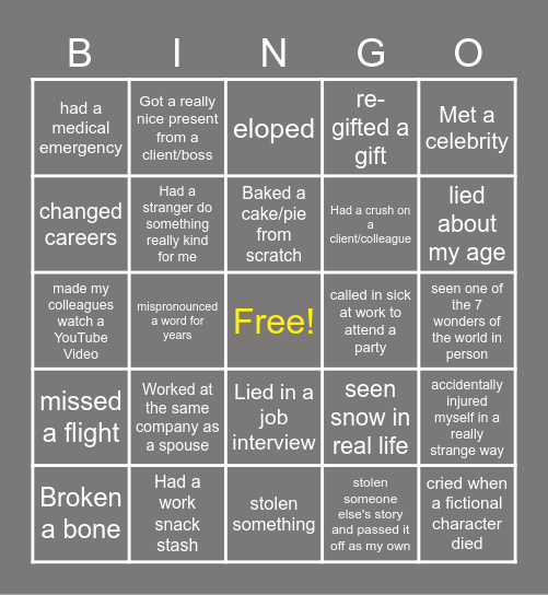 I have Bingo Card