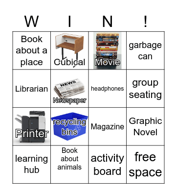 Library Bingo Card