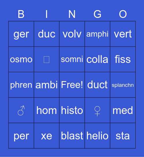 Module 8 Unit 7 Abbreviations Bingo Card