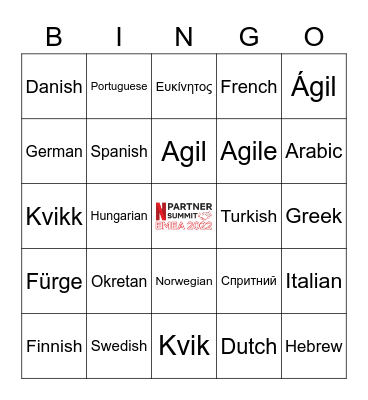 The NIMBLE Bingo Card