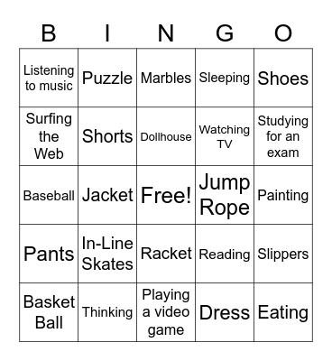 REVIEW BINGO Card