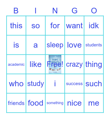 Academic success Bingo Card