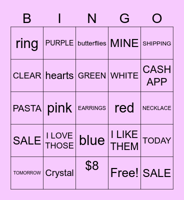 Dr.5 Newbie Blingo Bingo Card