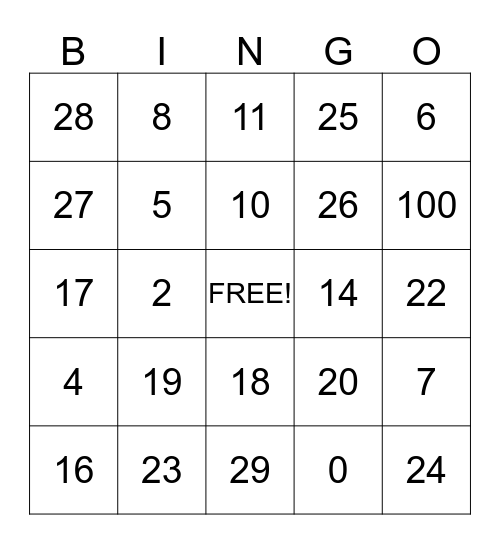 FUN FRIDAY FRENZY  Bingo Card