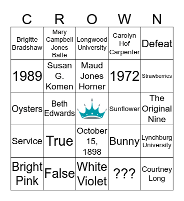 ZTA Bingo!! Bingo Card