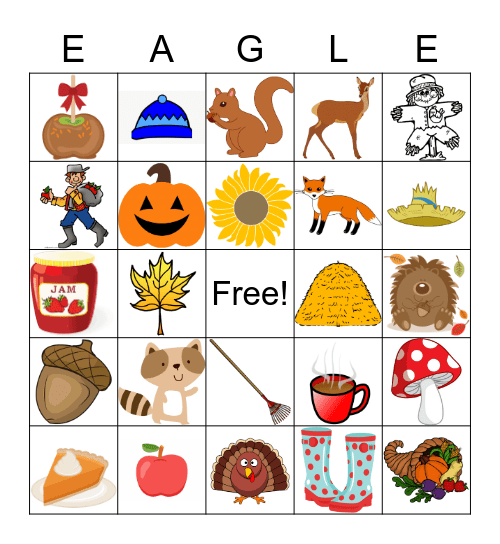 Forest North School Wide Bingo Card