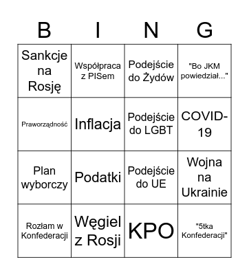 Wywiady z Mentzenem Bingo Card