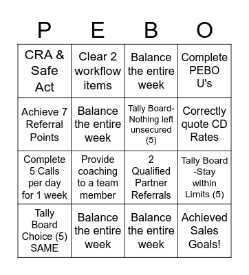 November 2022 Bingo Card