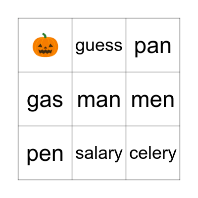 RED PEPPER vs. BLACK CAT Bingo Card