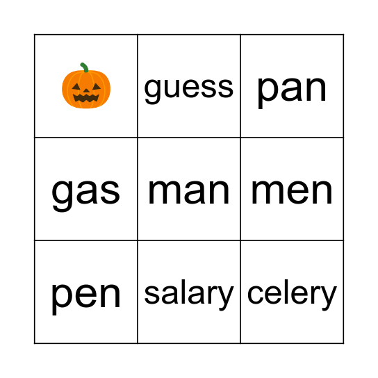 RED PEPPER vs. BLACK CAT Bingo Card