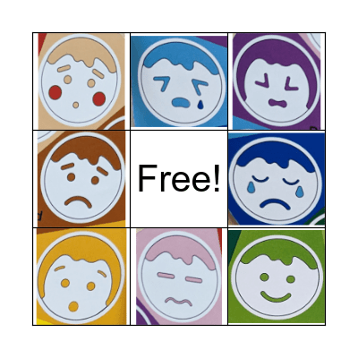 Emotion Bingo Card