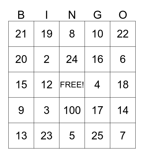 FUN FRIDAY FRENZY Bingo Card