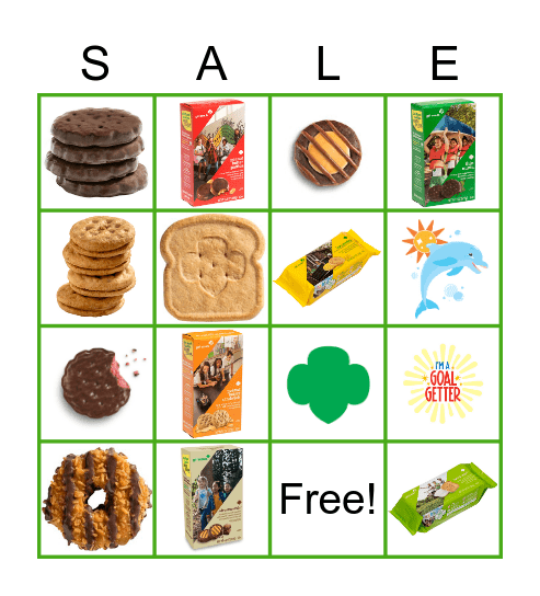 Girl Scout Cookie Bingo - Juniors Bingo Card