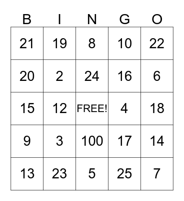 FUN FRIDAY FRENZY Bingo Card