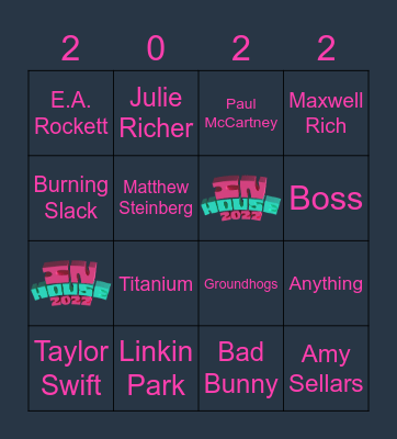 InHouse22 BINGO Card