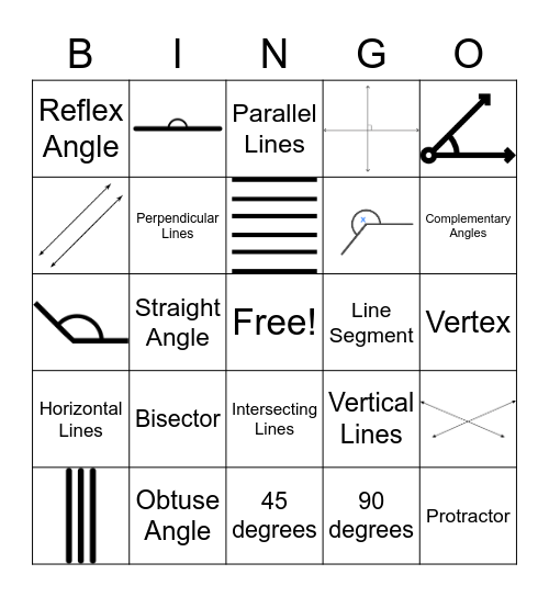 Angles Review Bingo Card