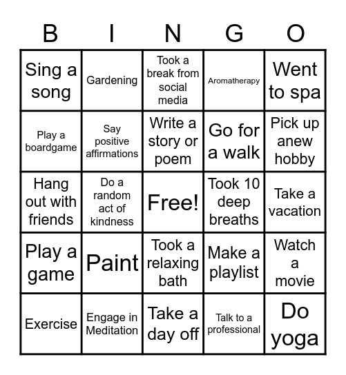 stress-management-bingo-card