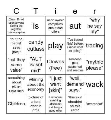 AUT Discord Bingo Card