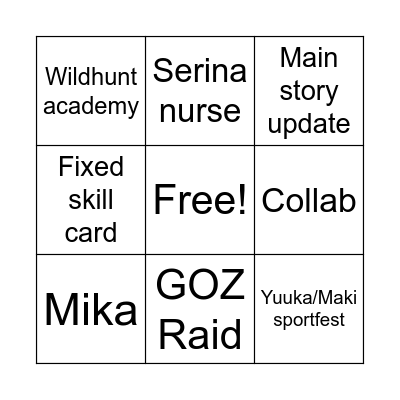 BA Halloween Stream Bingo Card