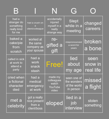 I have Bingo Card