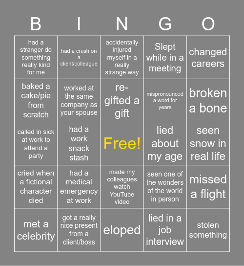 I have Bingo Card