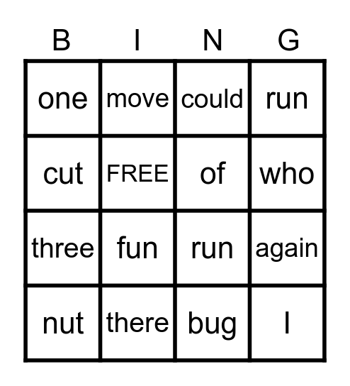 Unit 2 Week 2  Community Jobs Bingo Card