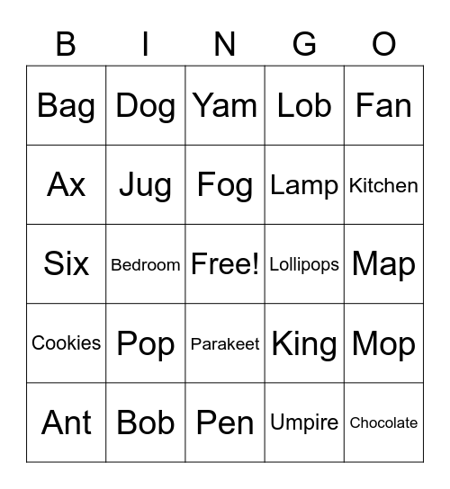 C5 Lesson 4 book D Bingo Card
