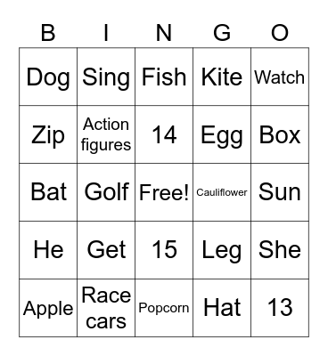 C5 plus lesson 4 book D Bingo Card