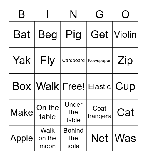 C4 plus lesson 4 book D Bingo Card