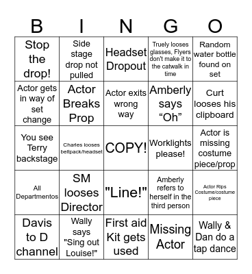 Tech Week Bingo! Bingo Card