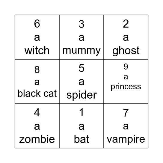 Happy Halloween Bingo! Bingo Card