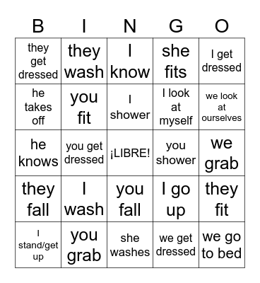 el hombre araña/historia de Ana/Tomatina Bingo Card