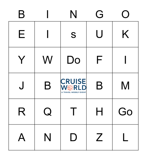 CruiseWorld Bingo Card