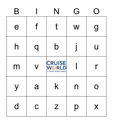 CruiseWorld Bingo Card