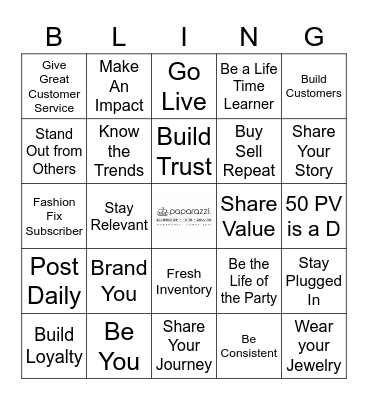 Are you the Jewelry Lady? Bingo Card