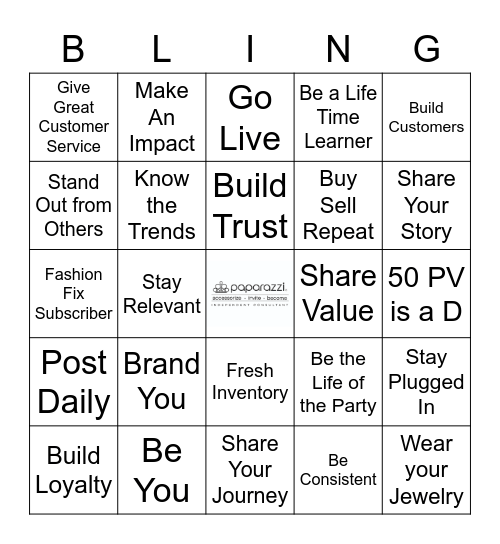 Are you the Jewelry Lady? Bingo Card