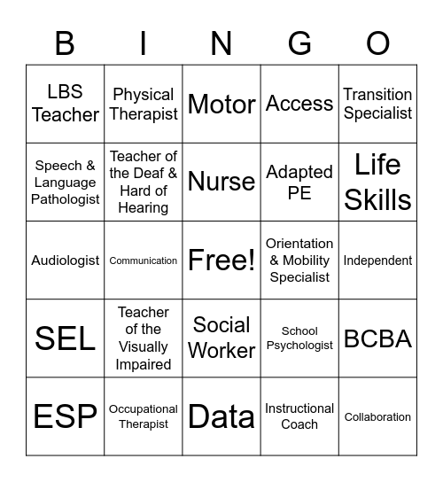 To Education & Beyond Bingo Card