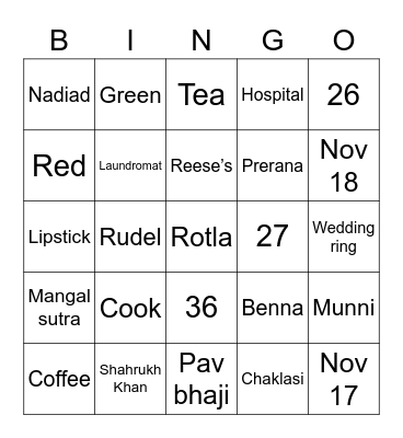 How Well Do You Know the Birthday Girl? Bingo Card