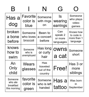 Bingo Card
