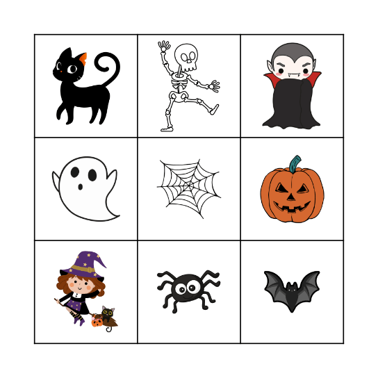 Halloween Bingo Card