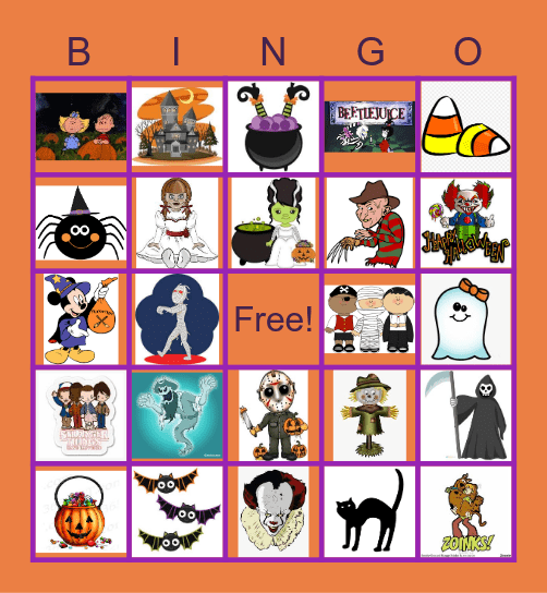 Halloween Bingo Card