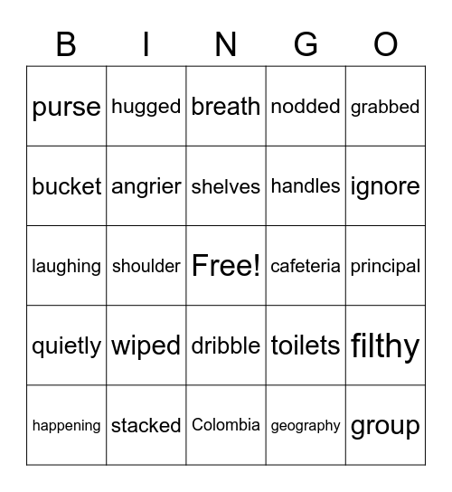 Goal Bingo Card