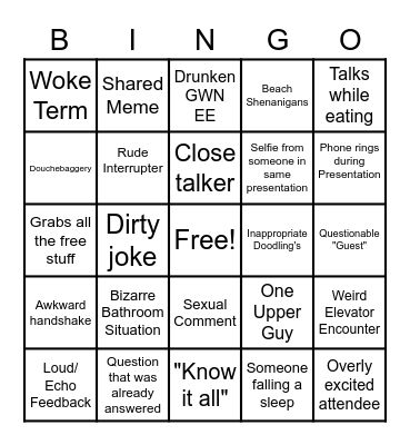 Conference Bingo Card